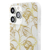 Golden Frangipanis White Flexi Clear Cases for Most Phone Types (FWS)