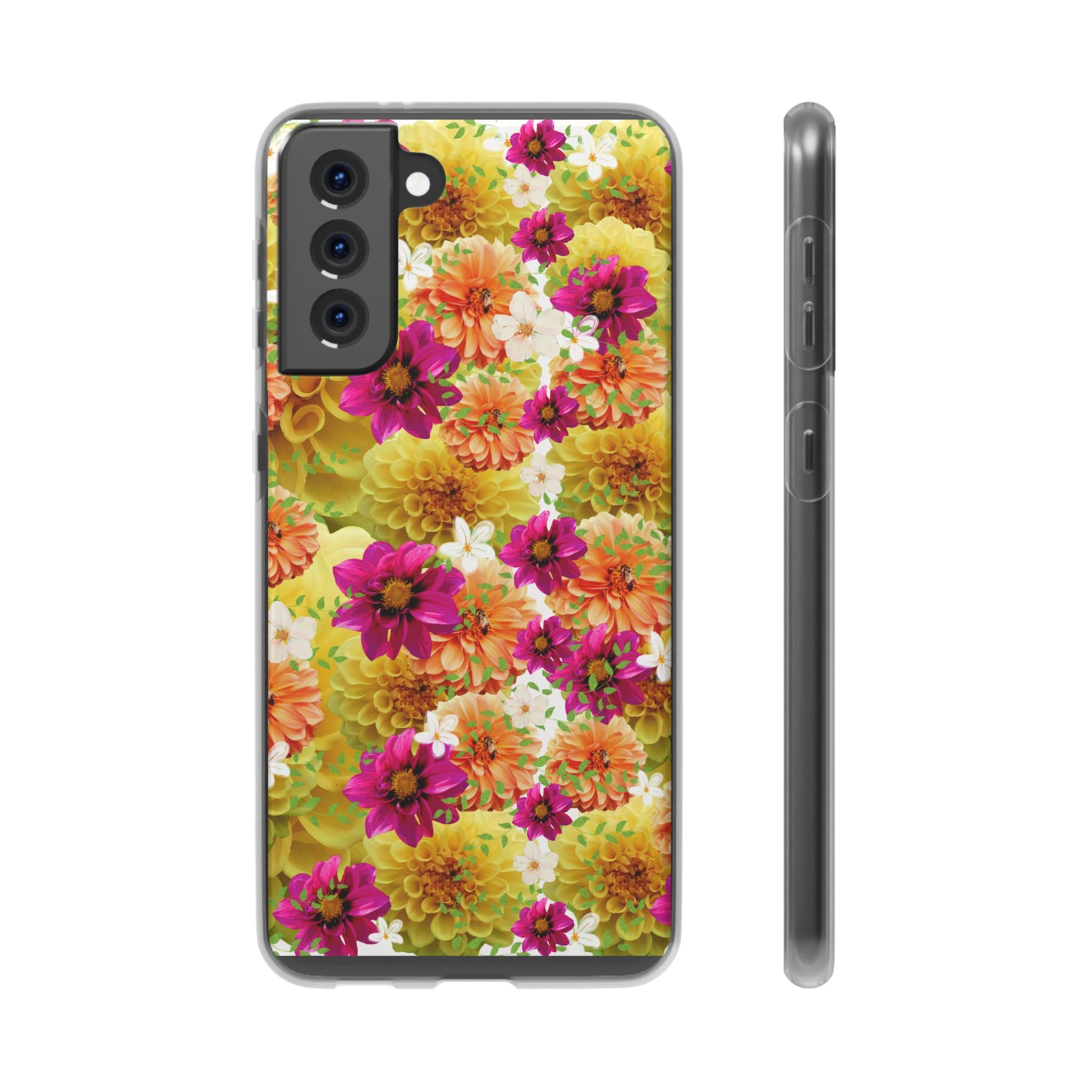 Graphic Dahlias 2 Flexi Cases for Most Phone Types (FWS)