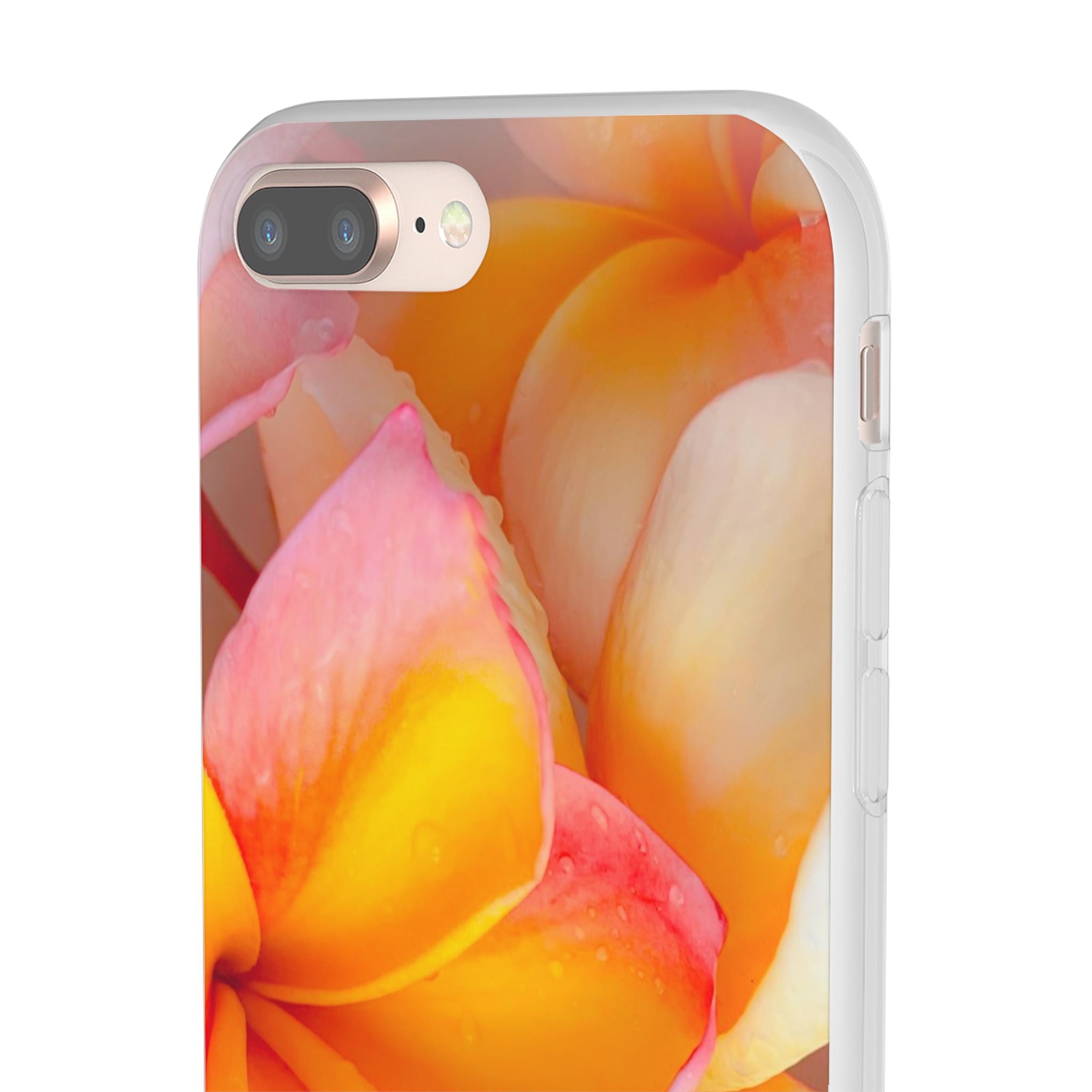 Soft Frangipanis Flexi Clear Cases To Fit Most Phone Types (FWS)