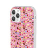 Happy Cake Pink Flexi Clear Cases for Most Phone Types (FWS)