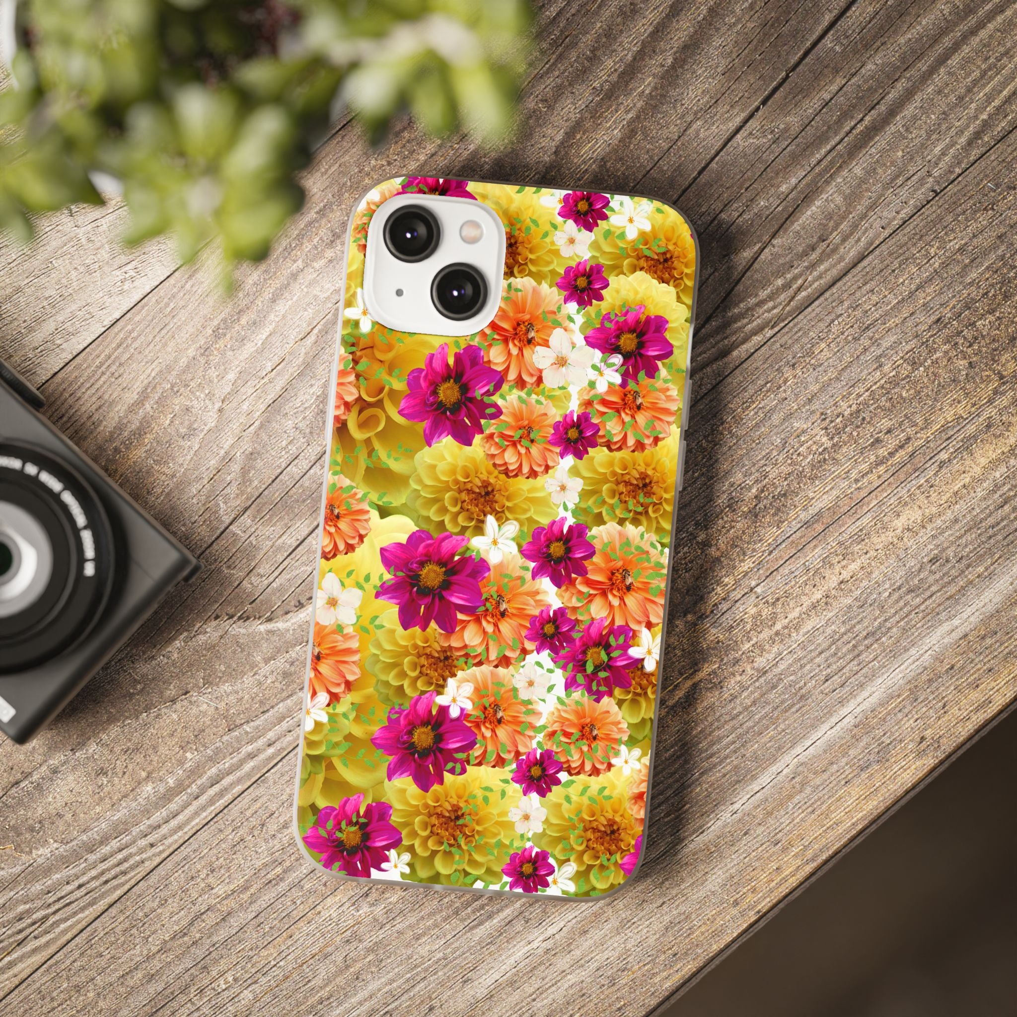 Graphic Dahlias 2 Flexi Cases for Most Phone Types (FWS)