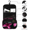 Hot Pink Frangipanis Waterproof Hanging Travel Toiletry Bag 4