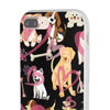 Dogs Love Black Flexi Clear Cases for Most Phone Types (FWS)