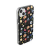 Wildflowers Painted Black Flexi Clear Case for Most Phone Types