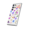 Floral White Flexi Clear Cases for Most Phone Types