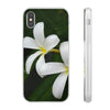 White Frangipanis Flexi Clear Cases for Most Phone Types (FWS)