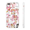 Cats Love White Flexi Clear Cases for Most Phone Types (FWS)