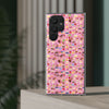 Happy Cake Pink Flexi Clear Cases for Most Phone Types (FWS)