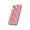 Happy Cake Pink Flexi Clear Cases for Most Phone Types (FWS)