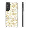 Golden Frangipanis White Flexi Clear Cases for Most Phone Types (FWS)