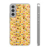 Happy Cake Yellow Flexi Clear Cases for Most Phone Types (FWS)