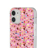 Happy Cake Pink Flexi Clear Cases for Most Phone Types (FWS)