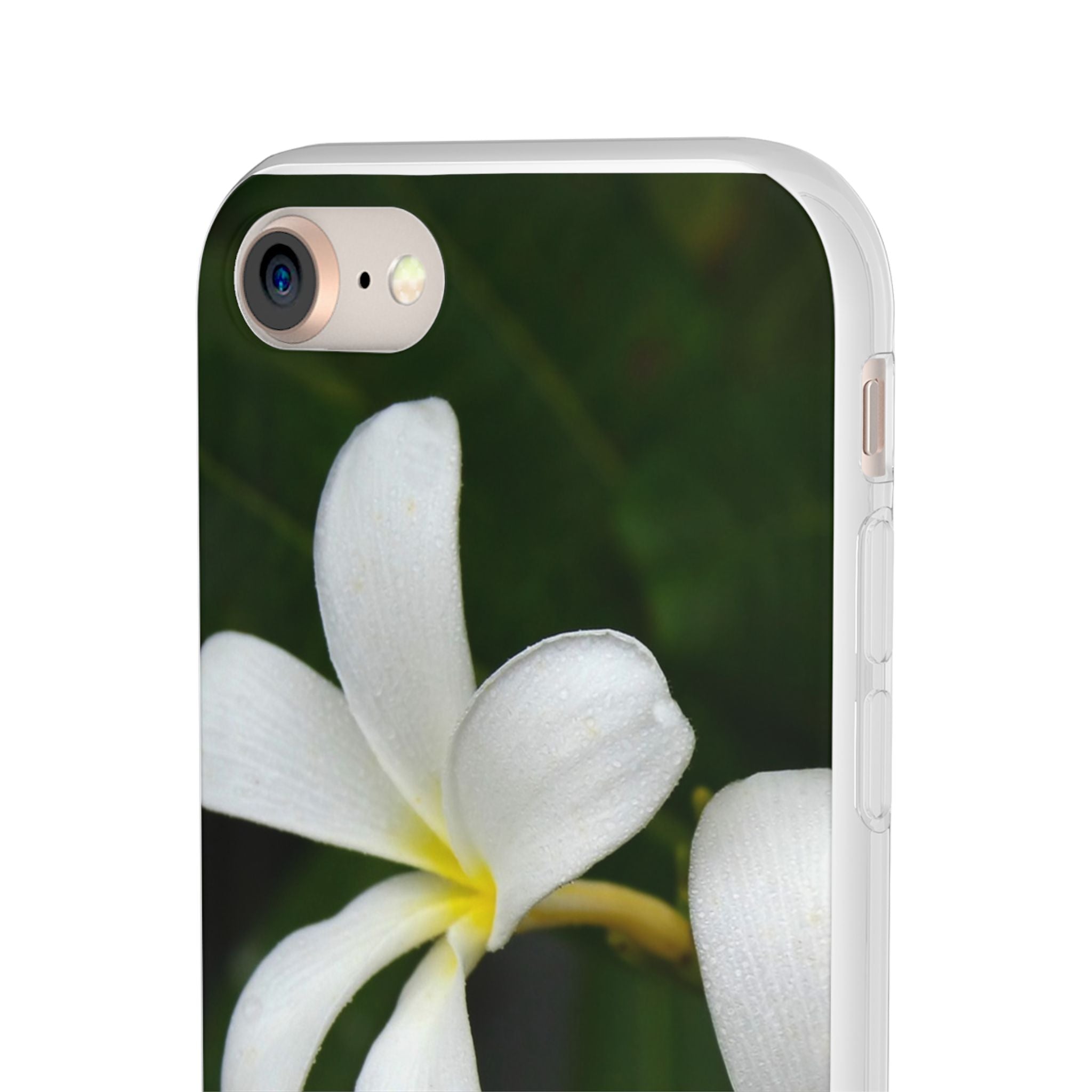 White Frangipanis Flexi Clear Cases for Most Phone Types (FWS)