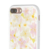 Pastel Frangipanis Yellow Flexi Clear Cases for Most Phone Types (FWS)