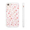 Japanese Pink Flowers White Flexi Clear Cases for Most Phone Types