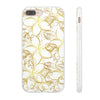 Golden Frangipanis White Flexi Clear Cases for Most Phone Types (FWS)