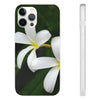 White Frangipanis Flexi Clear Cases for Most Phone Types (FWS)