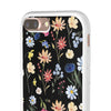 Wildflowers Painted Black Flexi Clear Case for Most Phone Types