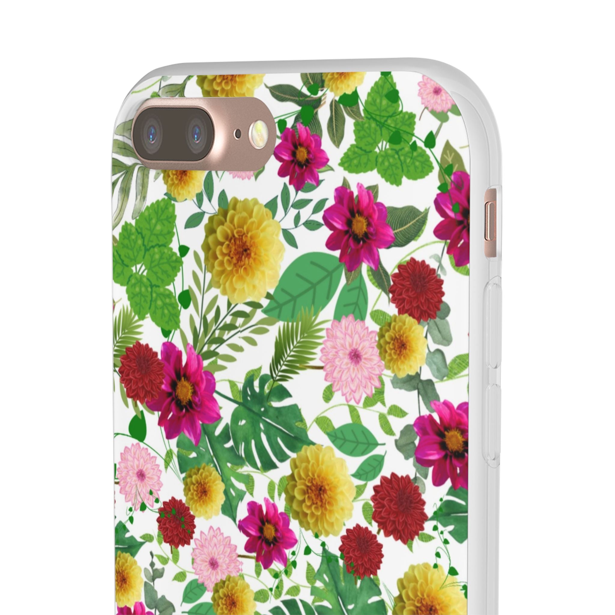 Graphic Dahlias Flexi Cases for Most Phone Types (FWS)