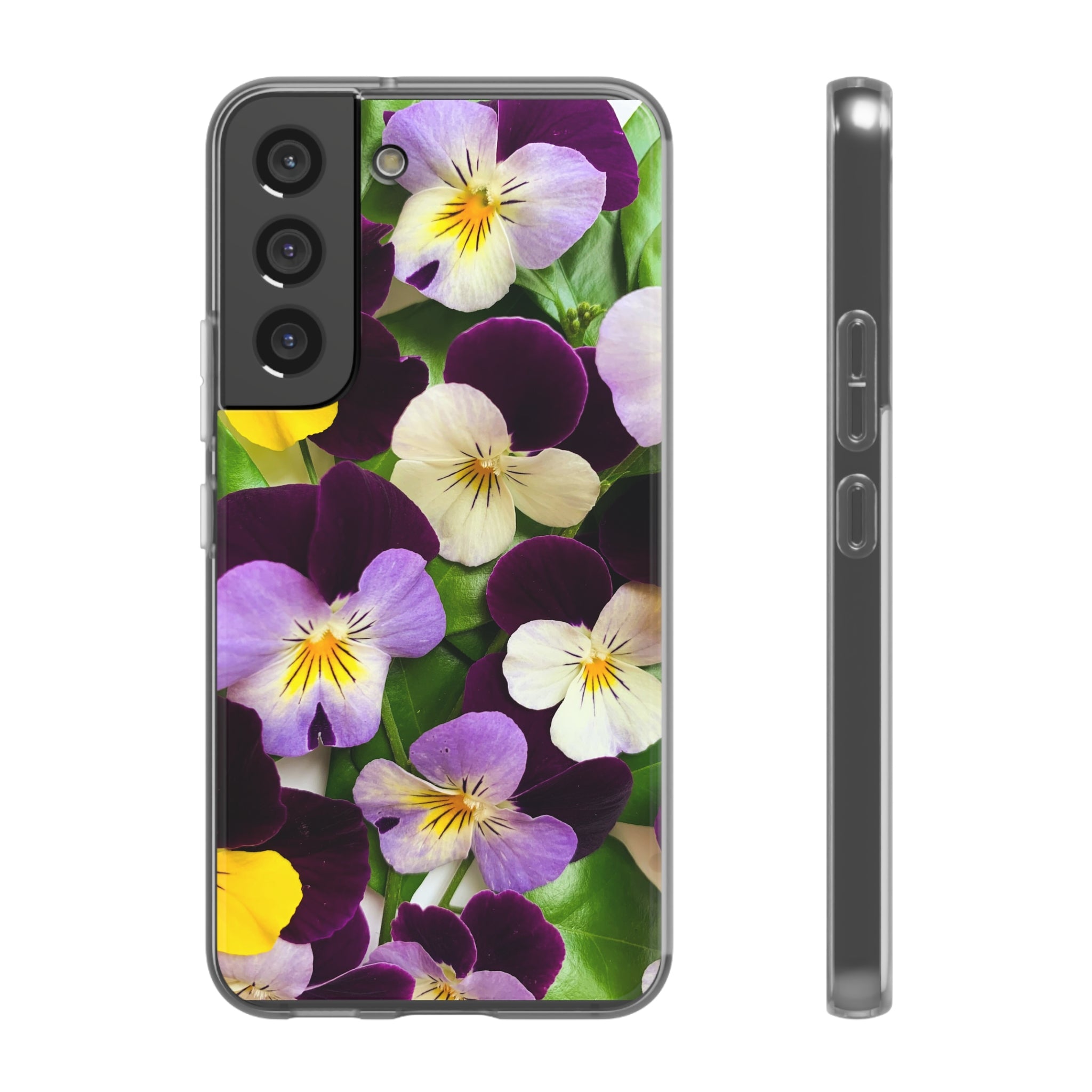 Spring Violas Flexi Clear Cases for Most Phone Types