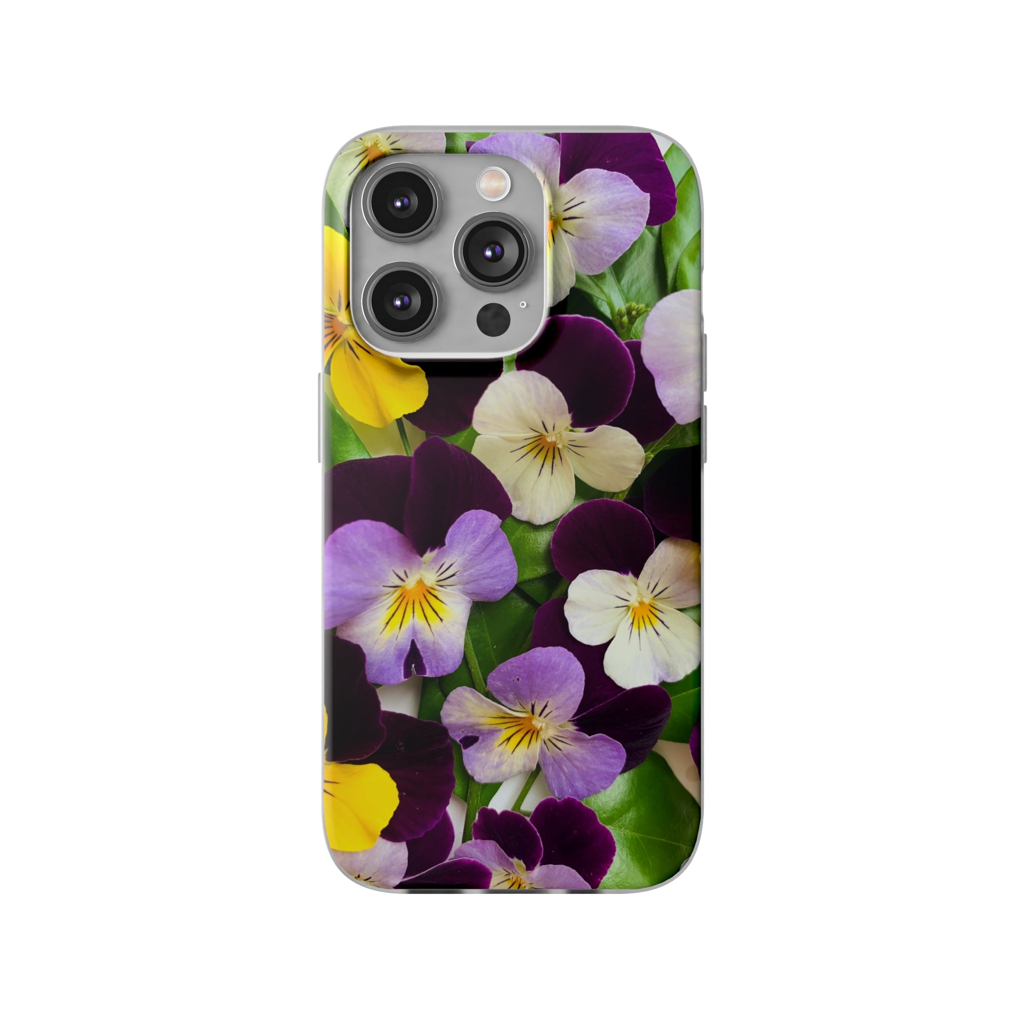 Spring Violas Flexi Clear Cases for Most Phone Types