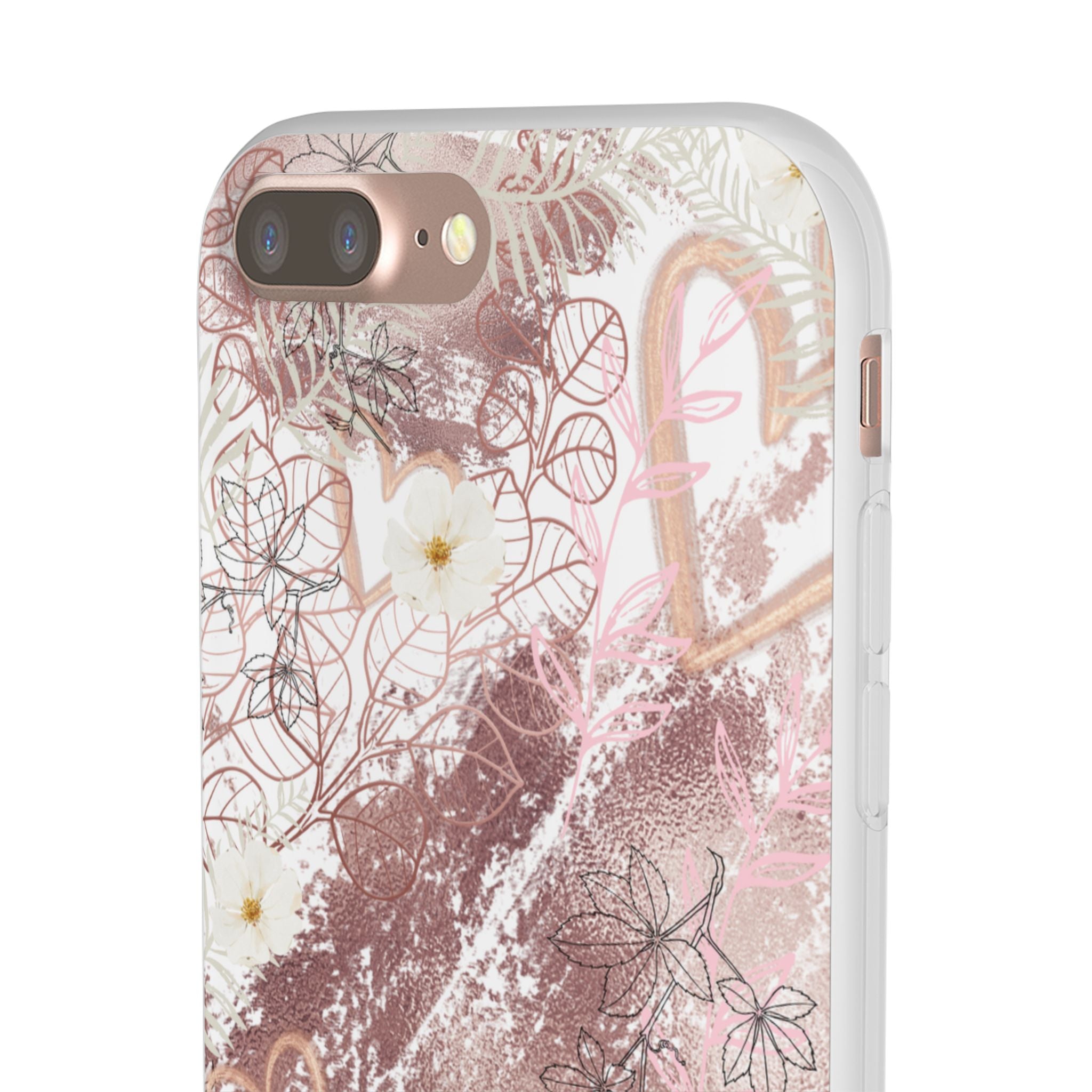 Bronze Love Flexi Clear Cases for Most Phone Types (FWS)