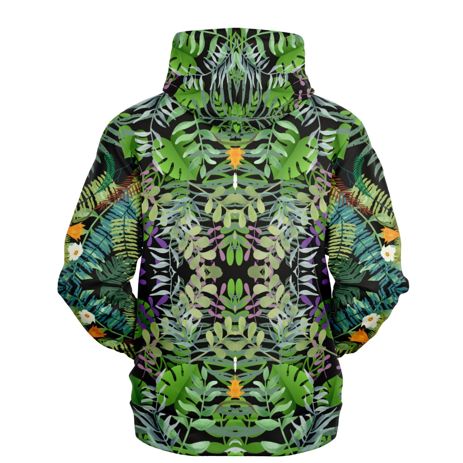 Graphic Jungle Brushed Fleece Hoodie Unisex up to 4 XL (FWS)