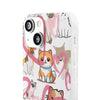 Cats Love White Flexi Clear Cases for Most Phone Types (FWS)
