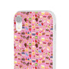 Happy Cake Pink Flexi Clear Cases for Most Phone Types (FWS)