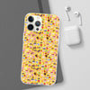 Happy Cake Yellow Flexi Clear Cases for Most Phone Types (FWS)