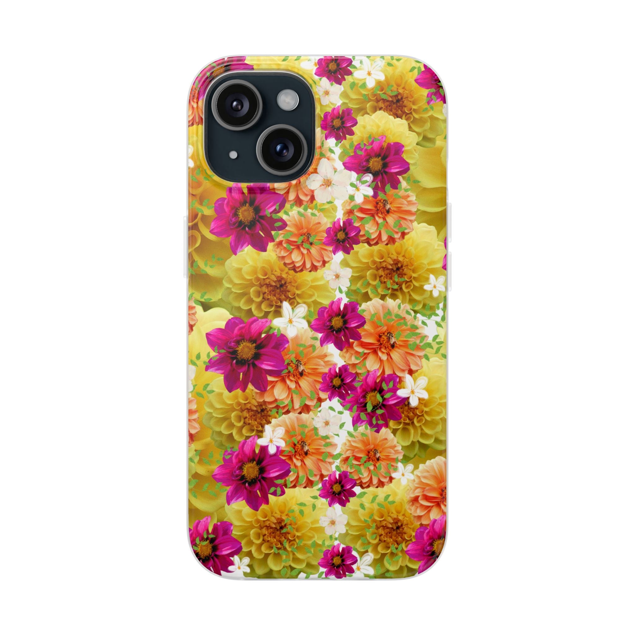 Graphic Dahlias 2 Flexi Cases for Most Phone Types