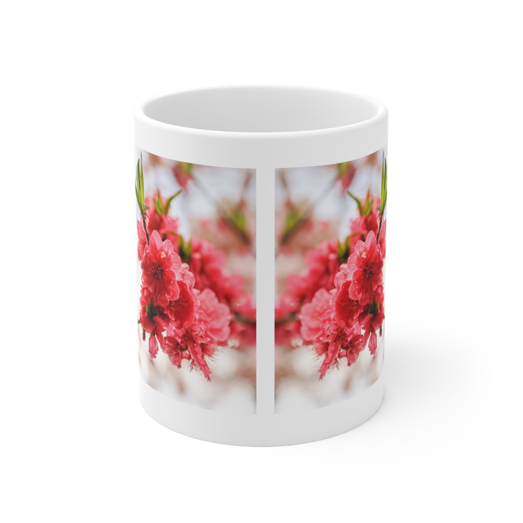 Pink Cherry Blossoms Mug 11oz (Microwave & Dishwasher Safe)