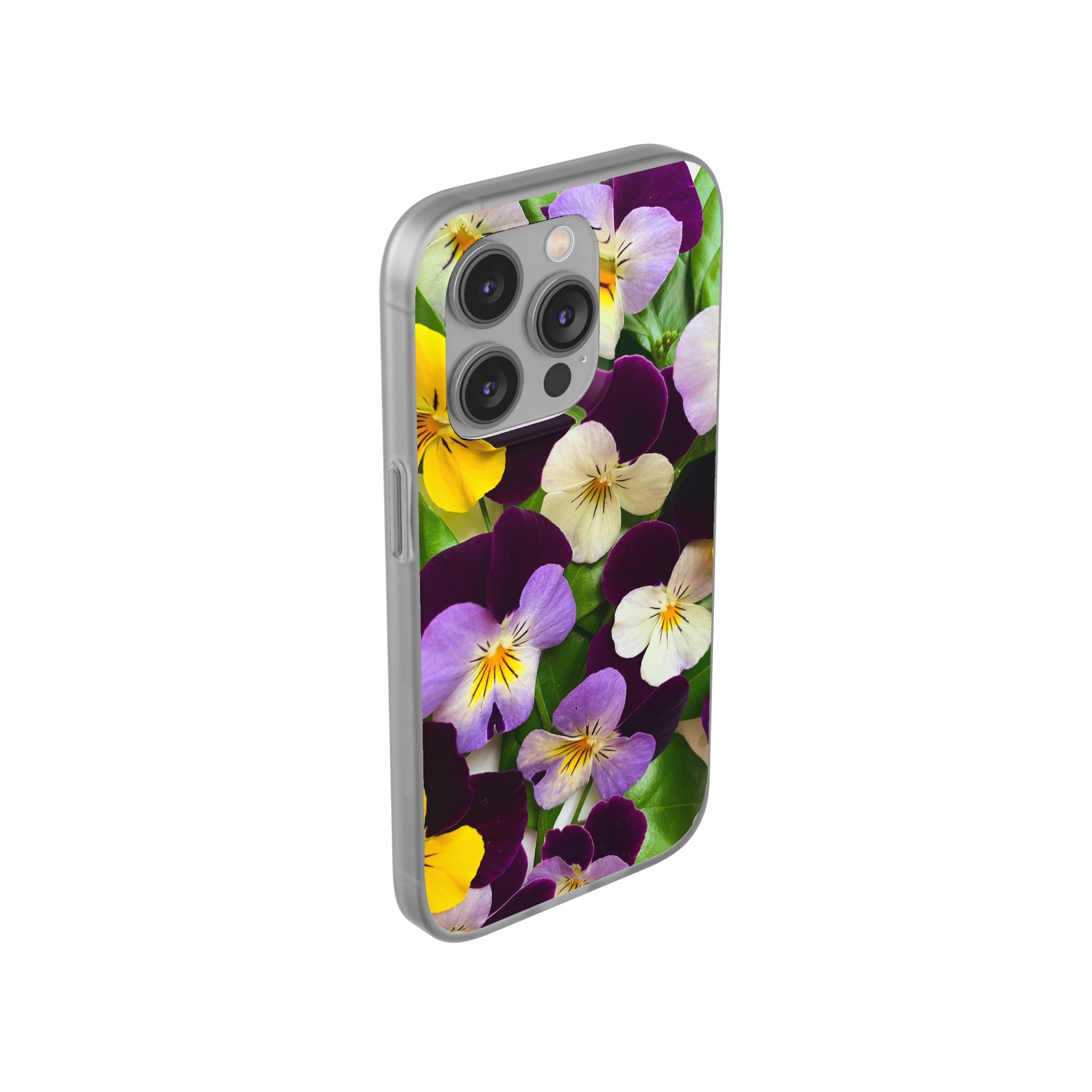 Spring Violas Flexi Clear Cases for Most Phone Types