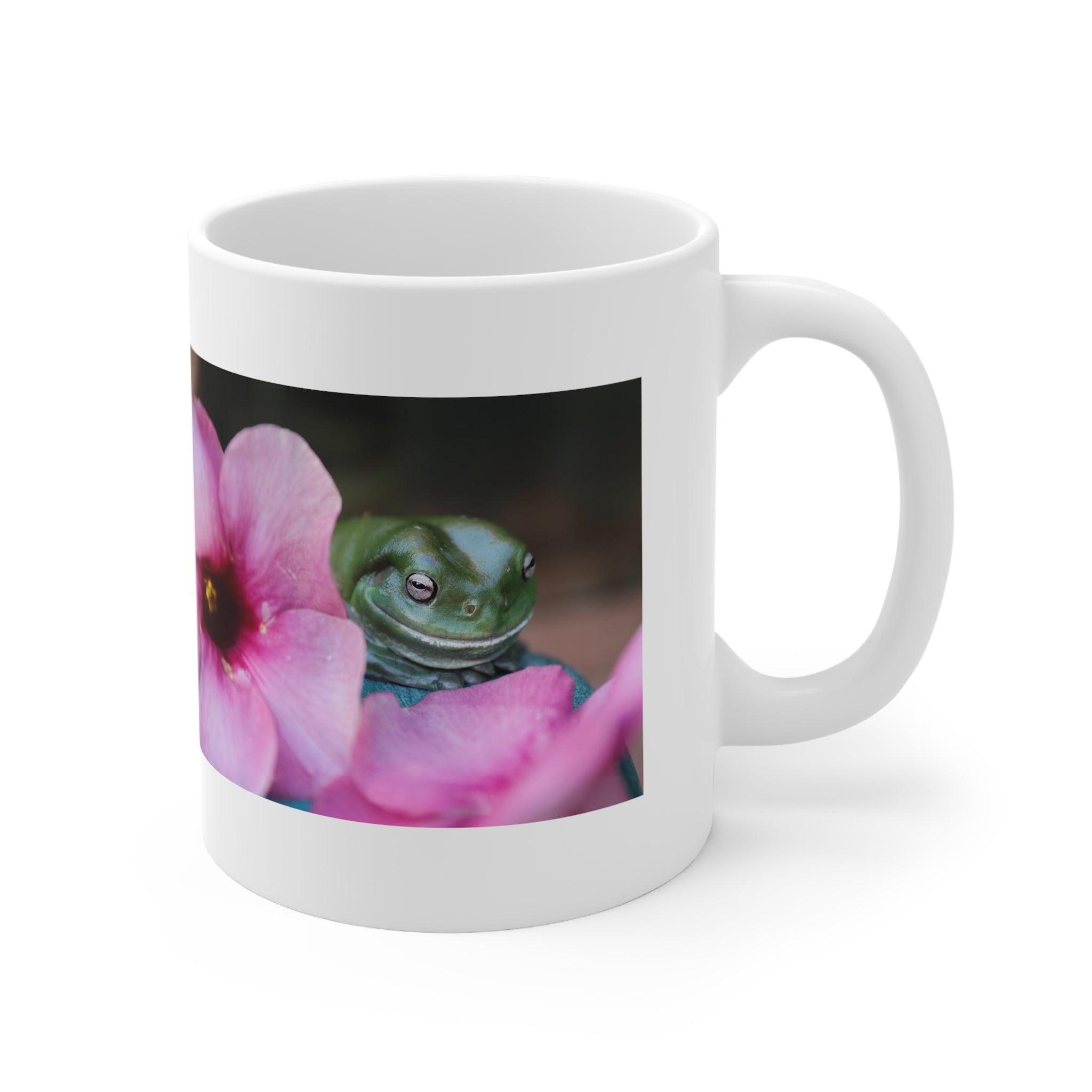 Green Tree Frog Mug 11oz (Microwave & Dishwasher Safe)