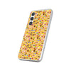 Happy Cake Yellow Flexi Clear Cases for Most Phone Types (FWS)