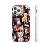 Dogs Love Black Flexi Clear Cases for Most Phone Types (FWS)