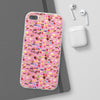 Happy Cake Pink Flexi Clear Cases for Most Phone Types (FWS)