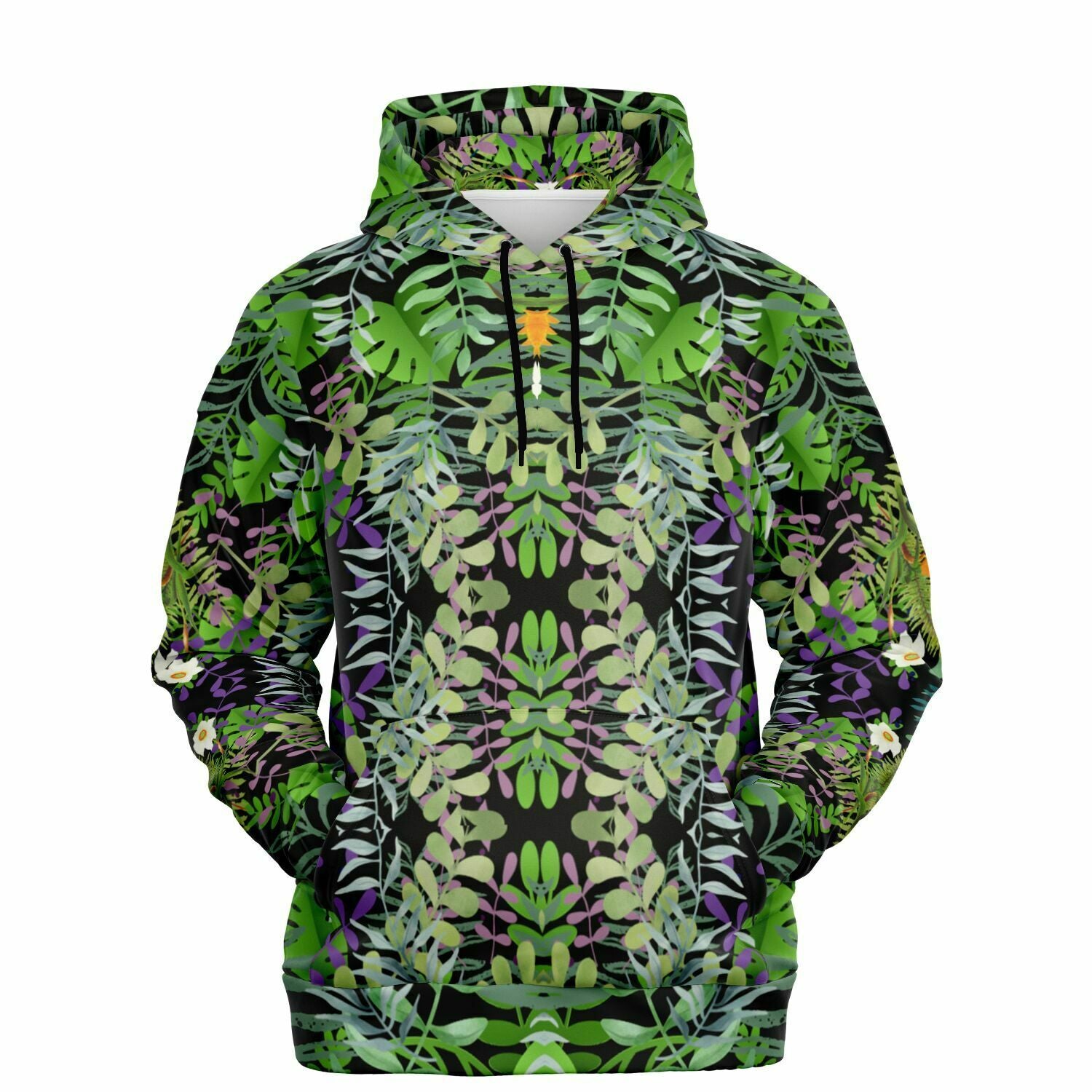 Graphic Jungle Brushed Fleece Hoodie Unisex up to 4 XL (FWS)