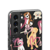 Dogs Love Black Flexi Clear Cases for Most Phone Types (FWS)