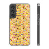 Happy Cake Yellow Flexi Clear Cases for Most Phone Types (FWS)