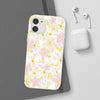 Pastel Frangipanis Yellow Flexi Clear Cases for Most Phone Types (FWS)