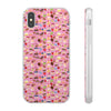 Happy Cake Pink Flexi Clear Cases for Most Phone Types (FWS)