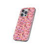 Happy Cake Pink Flexi Clear Cases for Most Phone Types (FWS)