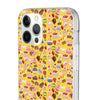 Happy Cake Yellow Flexi Clear Cases for Most Phone Types (FWS)