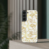 Golden Frangipanis White Flexi Clear Cases for Most Phone Types (FWS)
