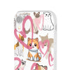 Cats Love White Flexi Clear Cases for Most Phone Types (FWS)