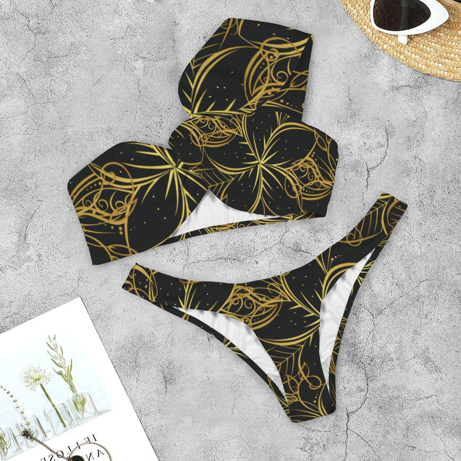 Golden Frangipani Black