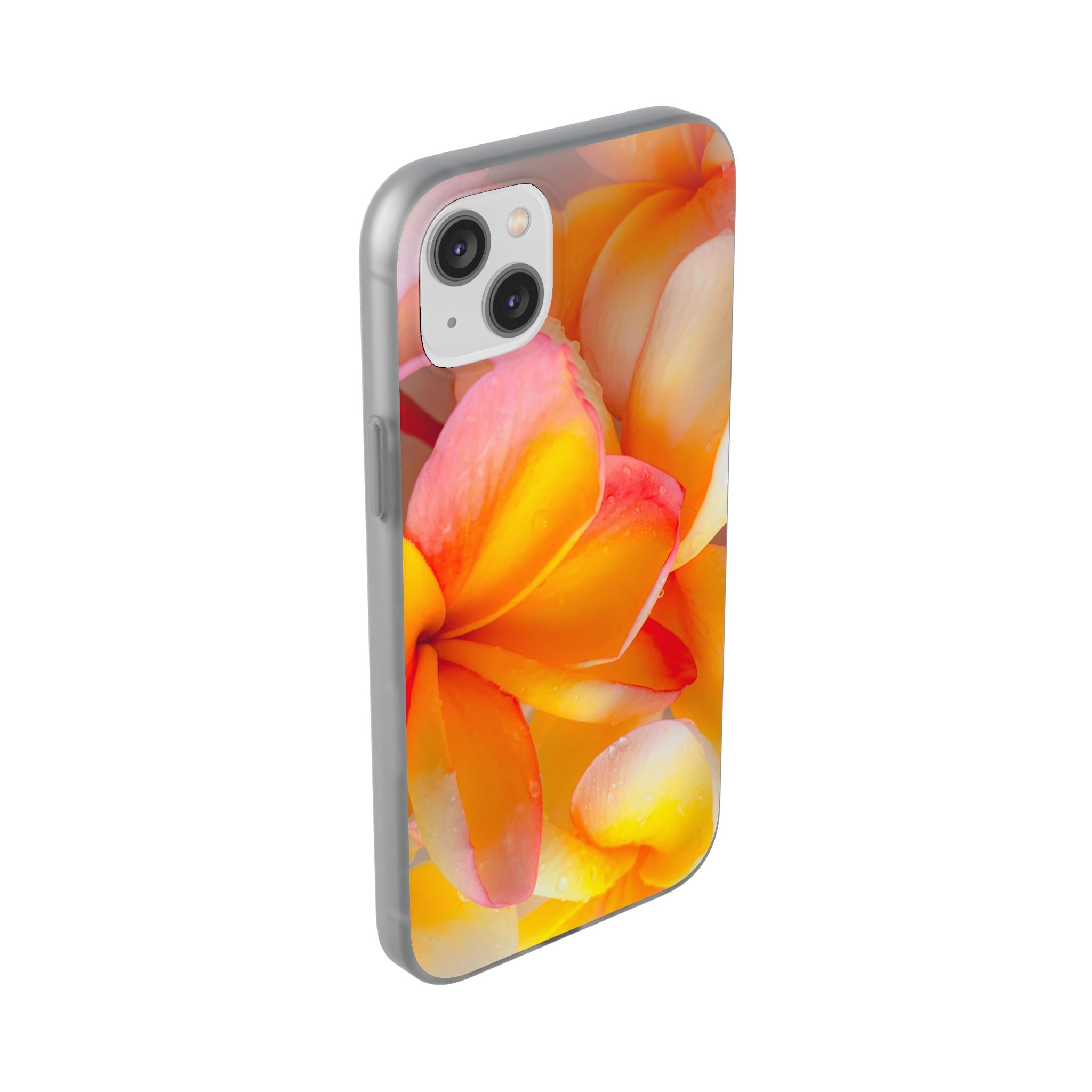 Soft Frangipanis Flexi Clear Cases To Fit Most Phone Types (FWS)