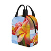 Frangipani Sky Insulated Zipper Lunch Bag