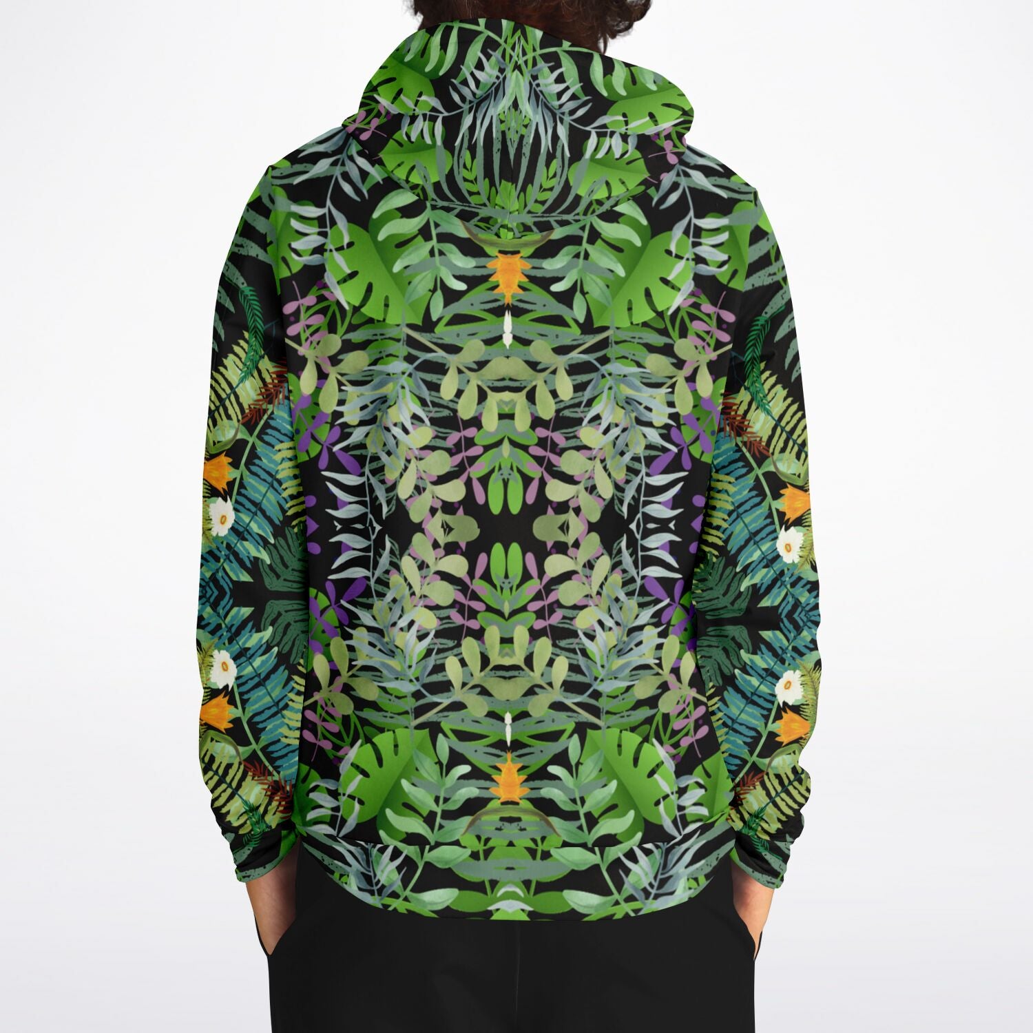 Graphic Jungle Brushed Fleece Hoodie Unisex up to 4 XL (FWS)